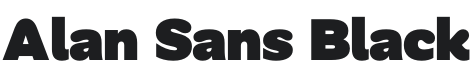 Alan Sans Black Font Preview