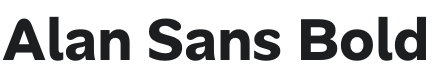 Alan Sans Bold Font Preview