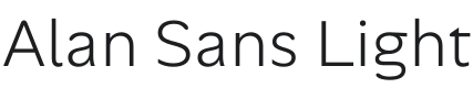 Alan Sans Light Font Preview