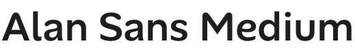 Alan Sans Medium Font Preview