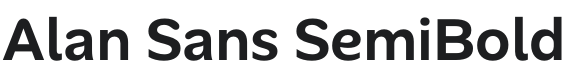 Alan Sans SemiBold Font Preview