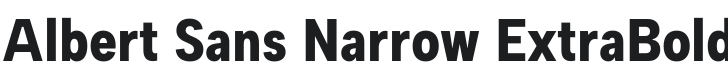 Albert Sans Narrow ExtraBold Font Preview