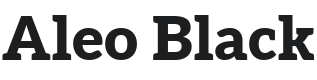 Aleo Black Font Preview