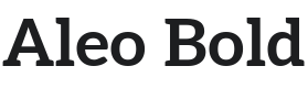 Aleo Bold Font Preview