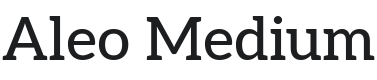 Aleo Medium Font Preview