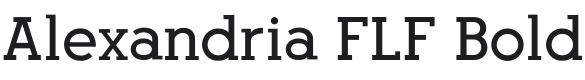 AlexandriaFLF-Bold Font Preview