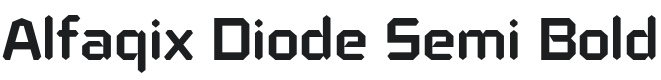 Alfaqix Diode Semi Bold Font Preview