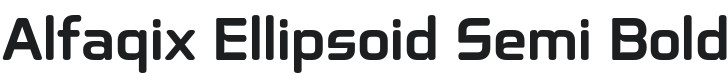 Alfaqix Ellipsoid Semi Bold Font Preview