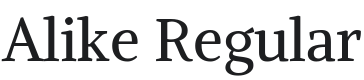 Alike Font Preview