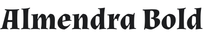 Almendra Bold Font Preview
