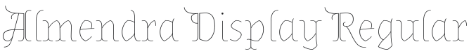 Almendra Display Font Preview