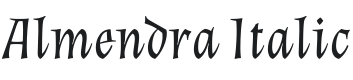 Almendra Italic Font Preview