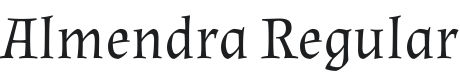 Almendra Font Preview