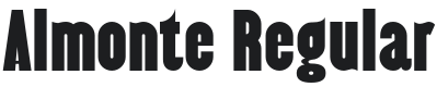 Almonte Font Preview