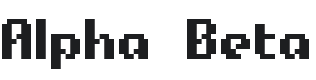 Alpha Beta Font Preview