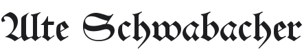 Alte Schwabacher Font Preview