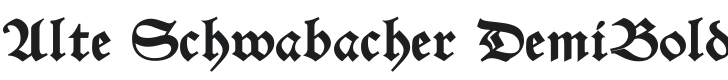 Alte Schwabacher DemiBold Font Preview