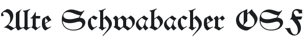 Alte Schwabacher OSF Font Preview