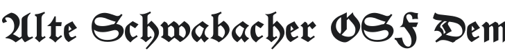 Alte Schwabacher OSF DemiBold Font Preview