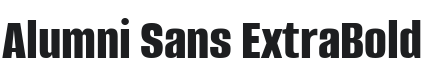 Alumni Sans ExtraBold Font Preview