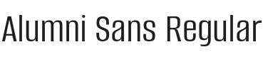 Alumni Sans Font Preview