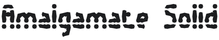 Amalgamate Font Preview