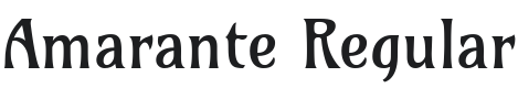 Amarante Font Preview