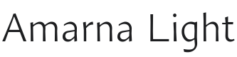 Amarna Light Font Preview