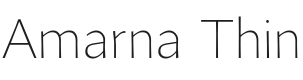 Amarna Thin Font Preview