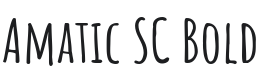 Amatic SC Bold Font Preview