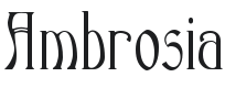 Ambrosia Font Preview