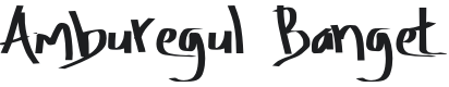 Amburegul Font Preview