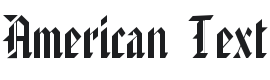 American Text Font Preview