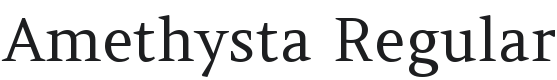 Amethysta Font Preview