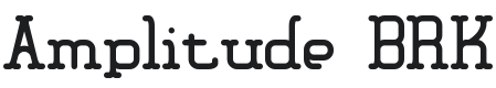 Amplitude Font Preview