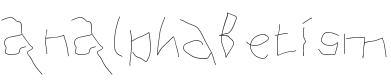 AnAlphaBetIsm Font Preview