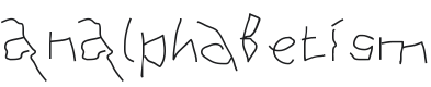 AnAlphaBetIsm Font Preview