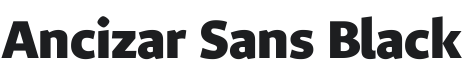 Ancizar Sans Black Font Preview