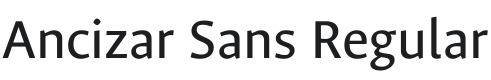 Ancizar Sans Font Preview