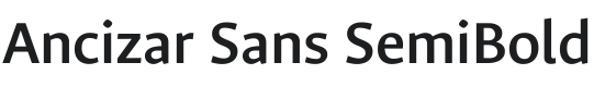 Ancizar Sans SemiBold Font Preview