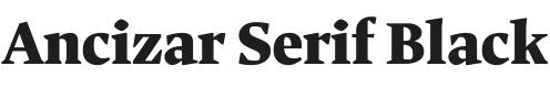Ancizar Serif Black Font Preview
