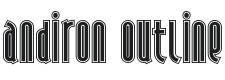 Andiron Outline Font Preview