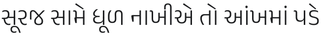Anek Gujarati Light Font Preview