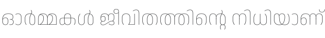 Anek Malayalam Thin Font Preview