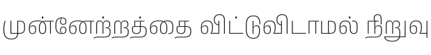 Anek Tamil ExtraLight Font Preview