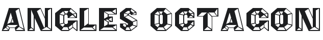 Angles Octagon Font Preview
