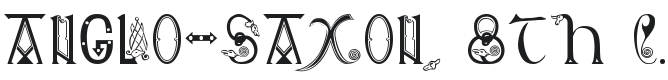 Anglo-Saxon, 8th c. Font Preview