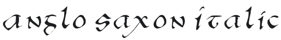 Anglo Saxon Font Preview