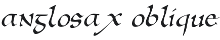 Anglosax Oblique Font Preview