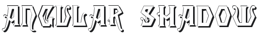 Angular Shadow Font Preview